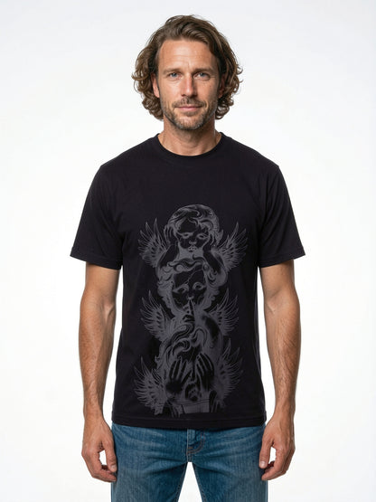Silent Angels Oversized Graphic T-Shirt