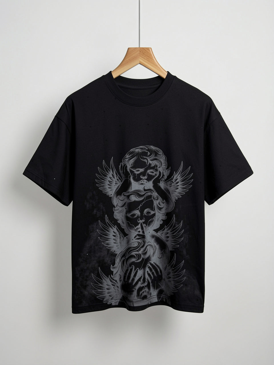 Silent Angels Oversized Graphic T-Shirt