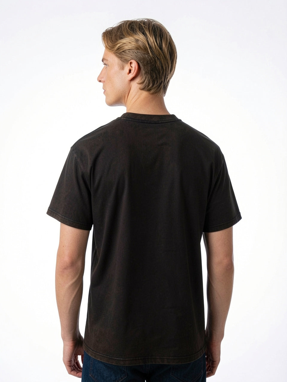 Electric Smiley Graphic Heavyweight T-Shirt – Washed Charcoal