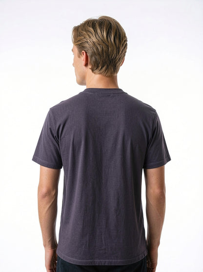 "Good Vibes" Dripping Smiley Heavyweight Tee – Vintage Grey
