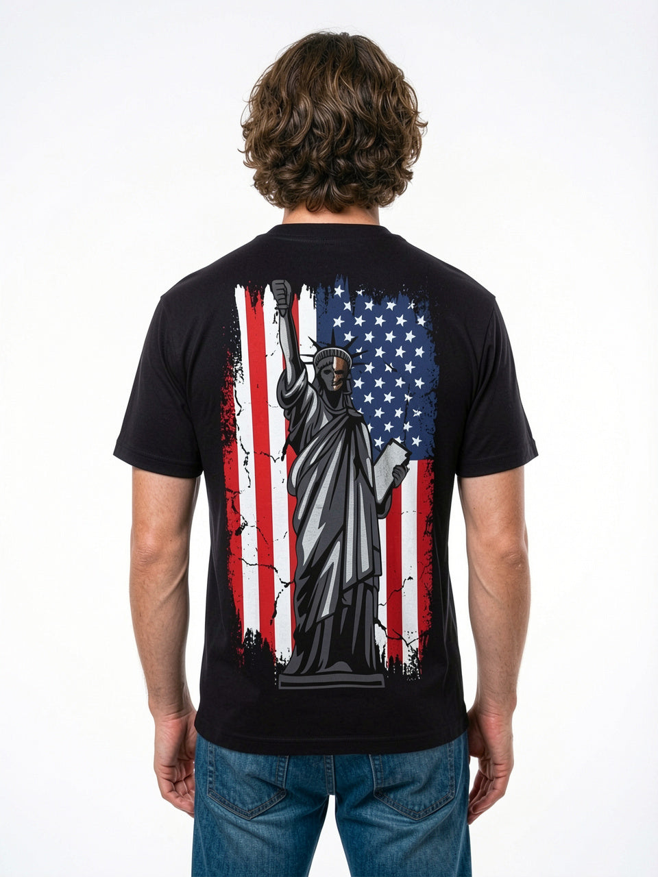 New York Liberty Skull Graphic Heavyweight T-Shirt