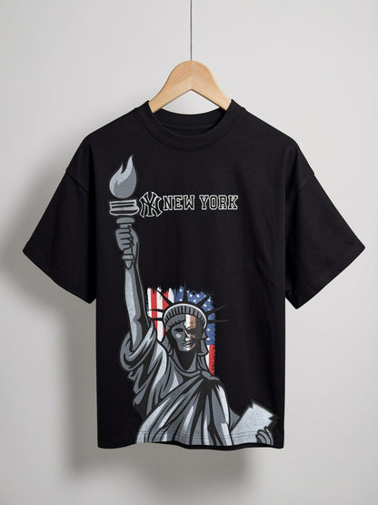 New York Liberty Skull Graphic Heavyweight T-Shirt
