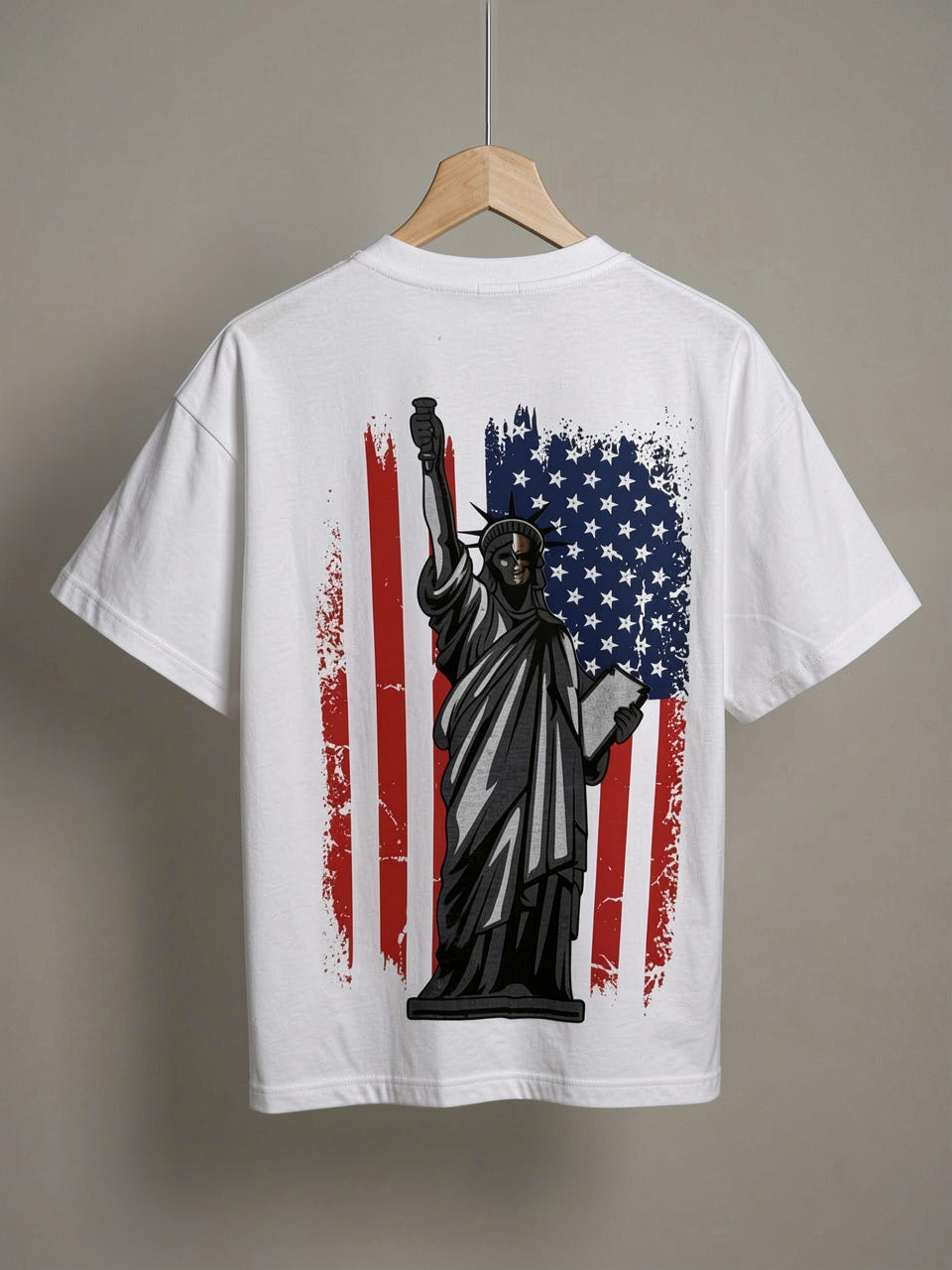 New York Liberty Bedazzled Graphic Heavyweight T-Shirt – White