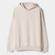 Essential Blank Drop-Shoulder Hoodie – Sand Melange